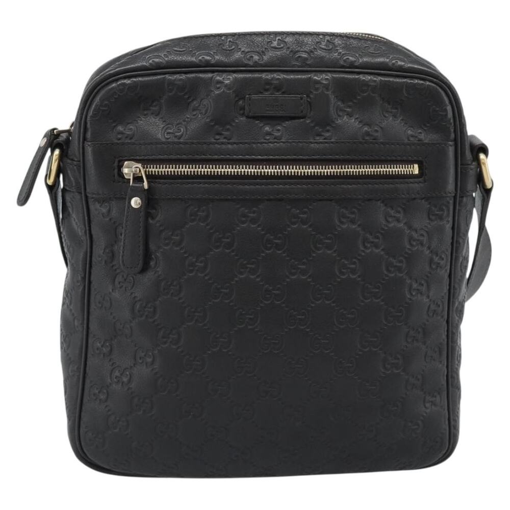 Gucci GG Canvas Guccissima Shoulder Bag Black